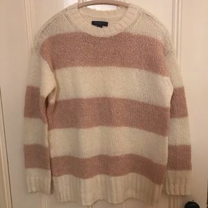 American Eagle striped oversized sweater